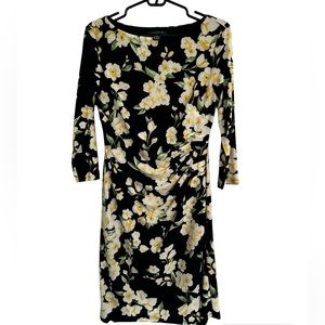 NWOT Ralph Lauren Floral Ruched Jersey Dress Sz 6